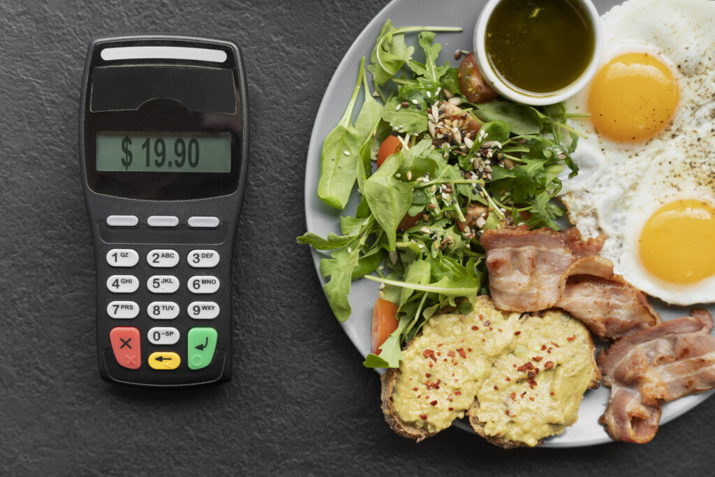 A tool that calculates total dining costs instantly for adults, children, and different dining plans.