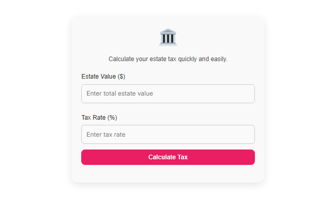 How to use the estate tax calculator to estimate estate tax amount
