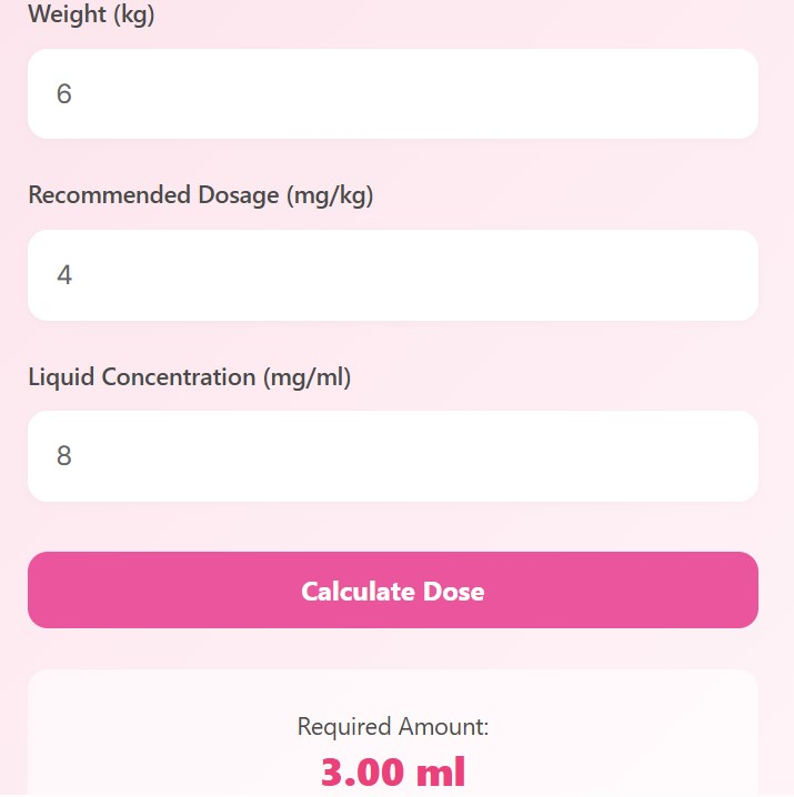 Dosage Calculator