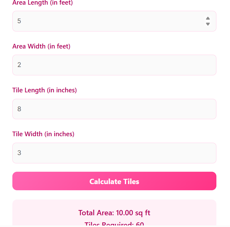 Tile Calculator Calculate Tiles Needed for Any Project