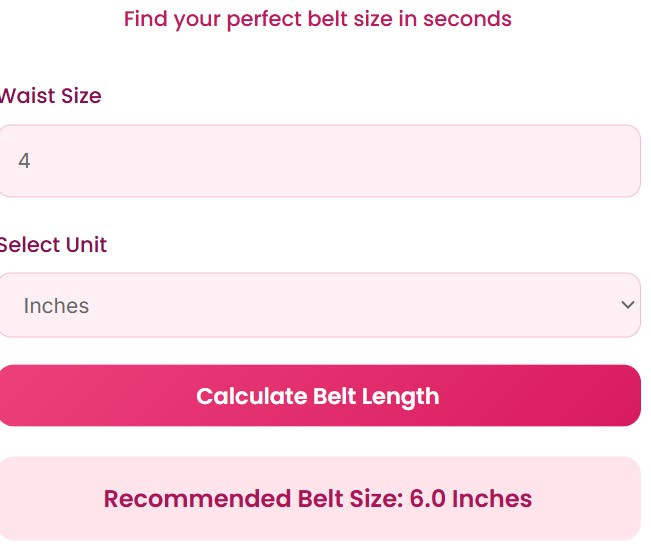 Belt Length Calculator