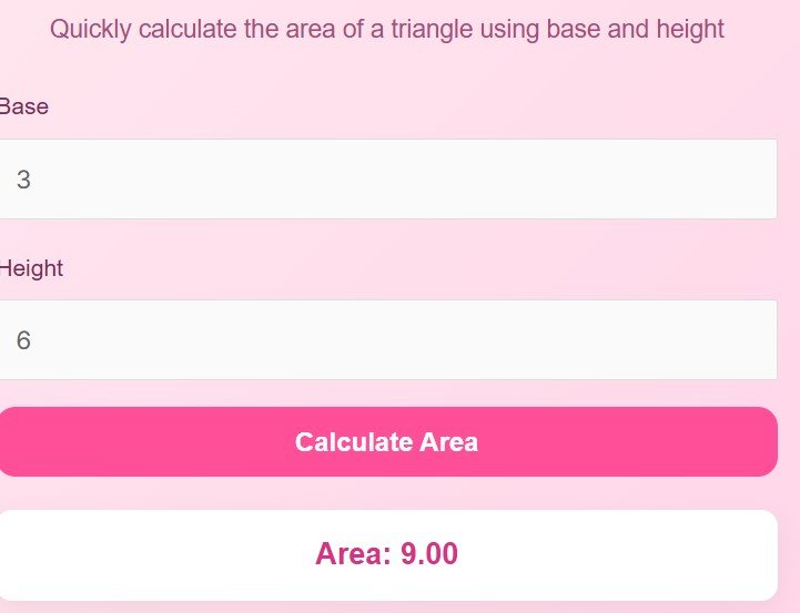 Triangle Area Calculator Find Area of a Triangle Quickly
