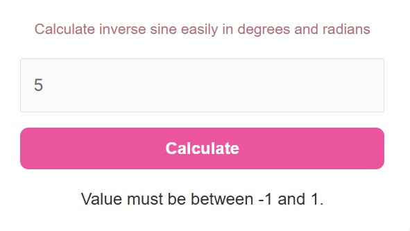 Inverse Sine Calculator Find Arcsin Value Instantly