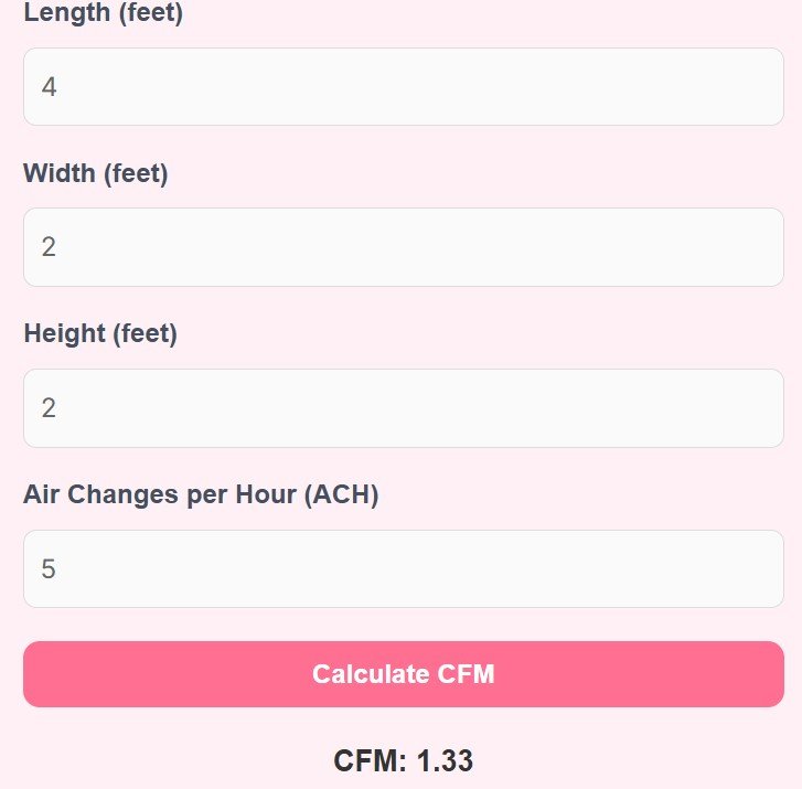 Variable Cfm CFM Calculator Calculate Airflow for Any Room