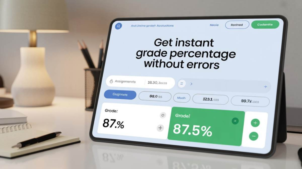 Get Instant Grade Percentage 