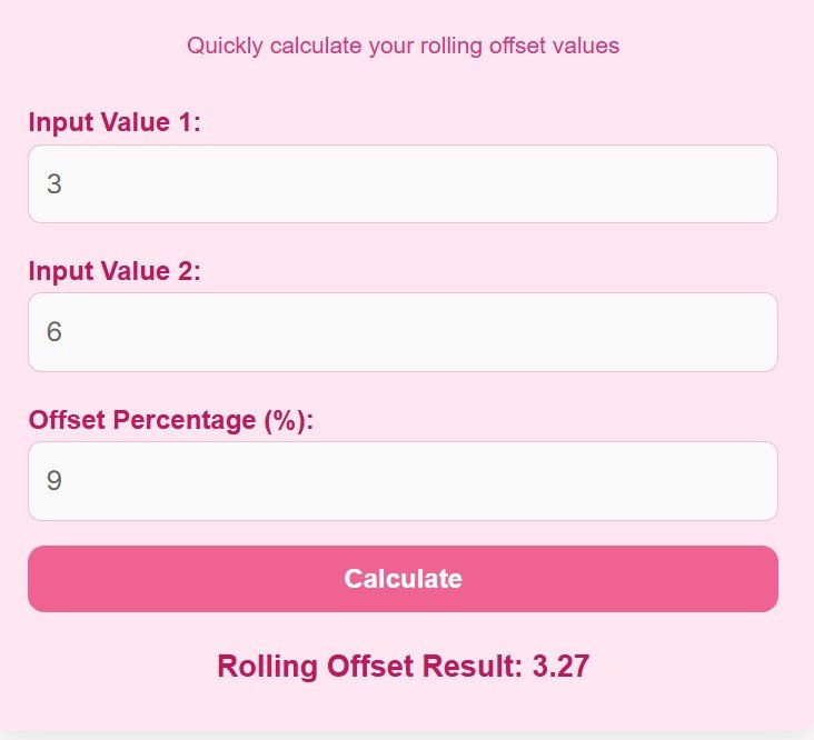 Rolling Offset Calculator Fast & Accurate Online Tool