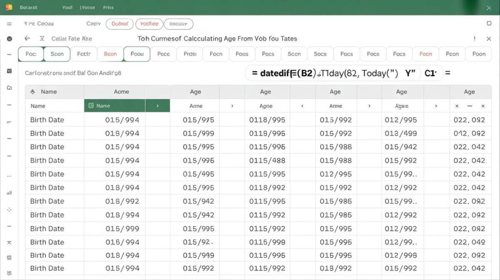How to Find Age from Birth Date in Excel