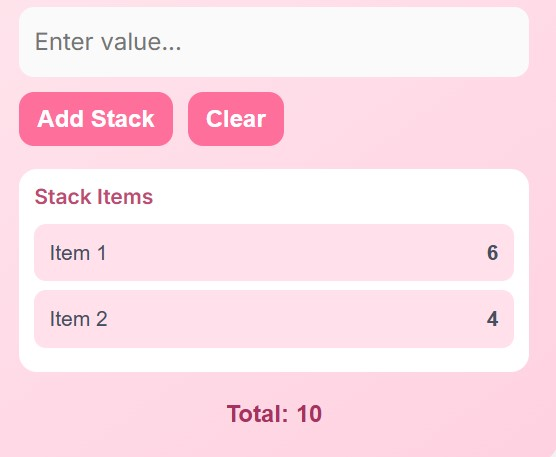 mini craft stack calculator